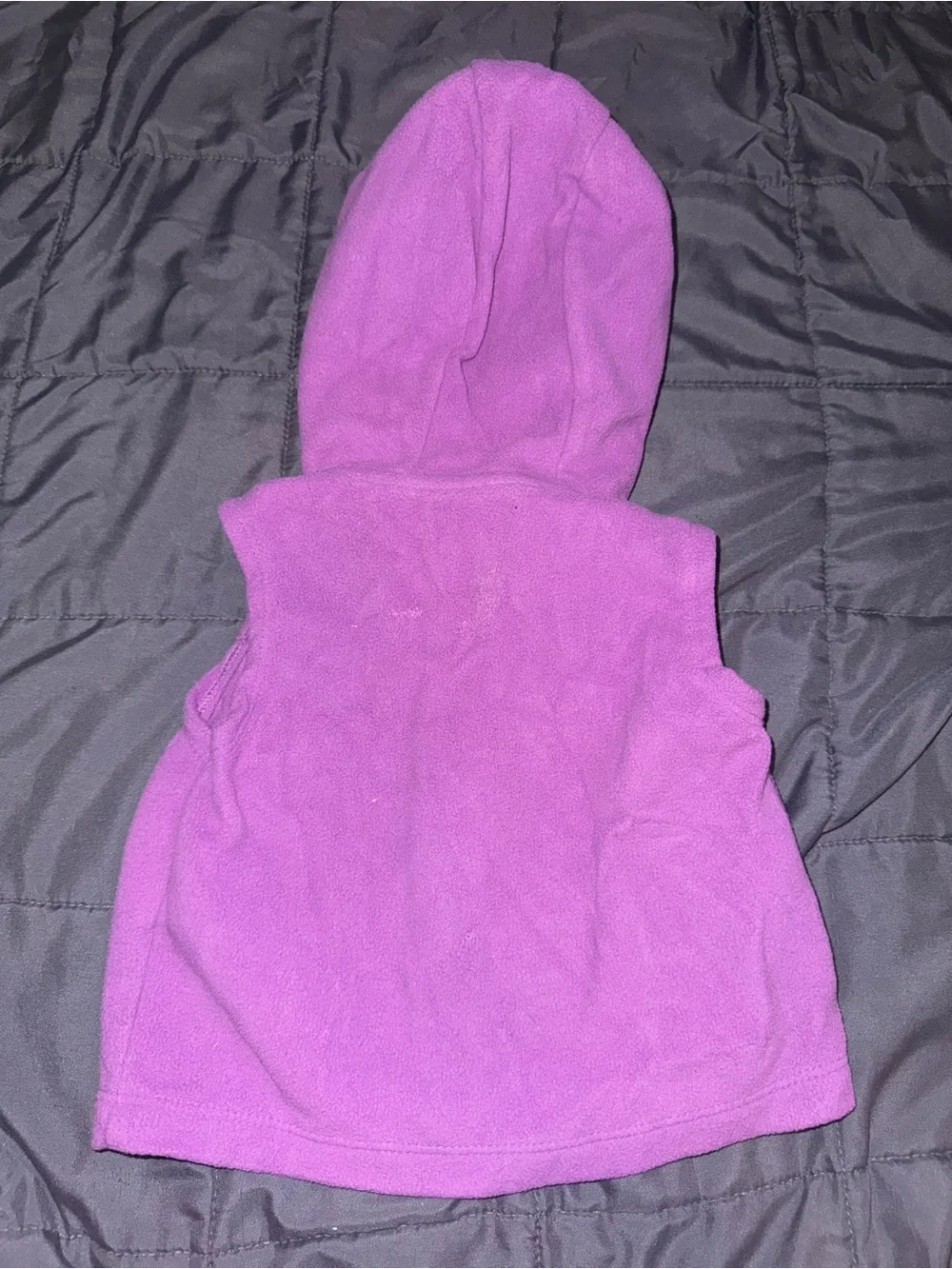 Carter's Purple Hooded Vest with Animal Print Lining